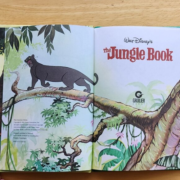 Vintage 1993 The Jungle Book: Disney's Wonderful World of Reading (Hardcover) - Picture 3 of 4
